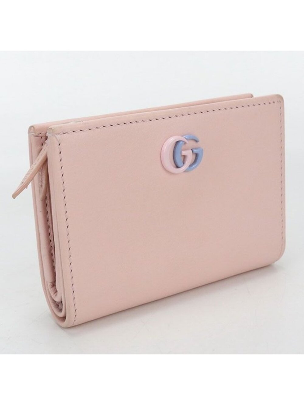 Gucci Bicolor Small Wallet Double Bifold Leather